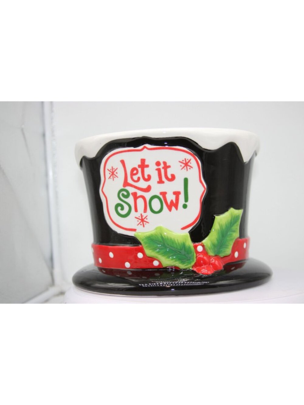 Cookie Jar - Let it Snow Tophat Cookie Jar - Picture 4 of 6
